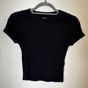 BDG Black Crop Top